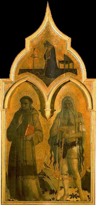 Wikioo.org – L'Enciclopedia delle Belle Arti - Pittura, Opere di Fra Angelico - san jerónimo y san giovanni Bautista