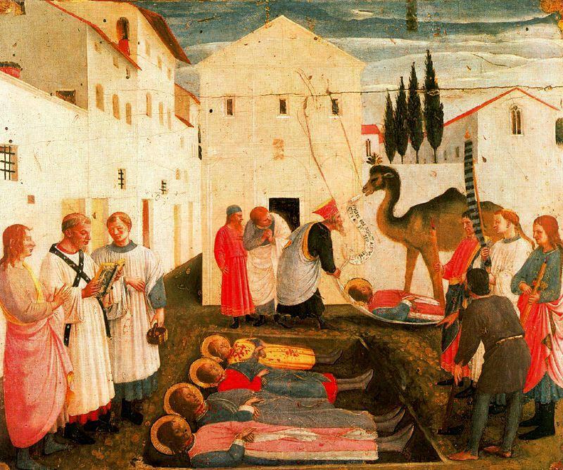 WikiOO.org - Encyclopedia of Fine Arts - Målning, konstverk Fra Angelico - Sepultura de Cosme y Damián