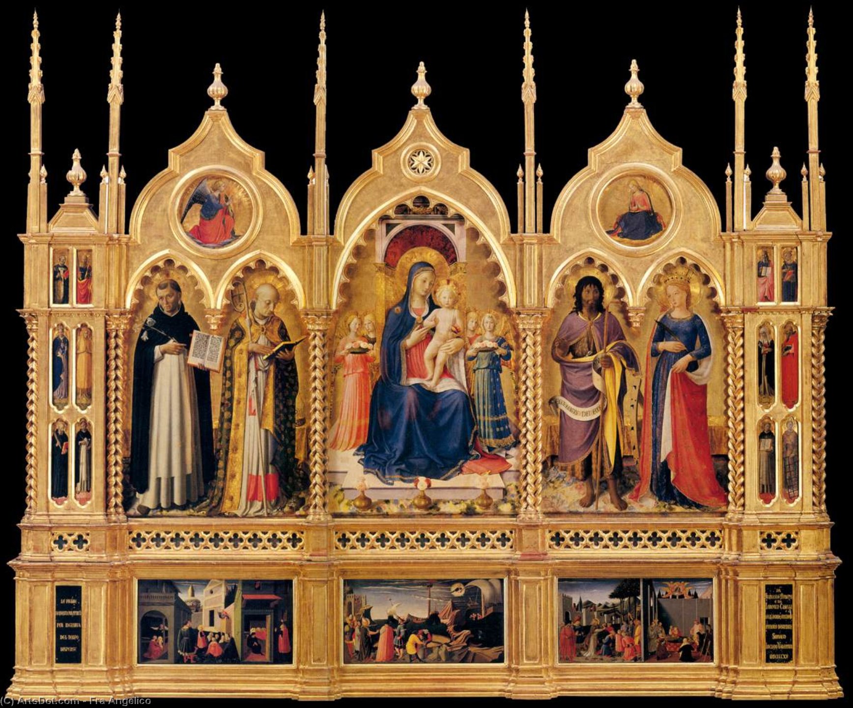 Wikioo.org – L'Enciclopedia delle Belle Arti - Pittura, Opere di Fra Angelico - tríptico de perugia 2