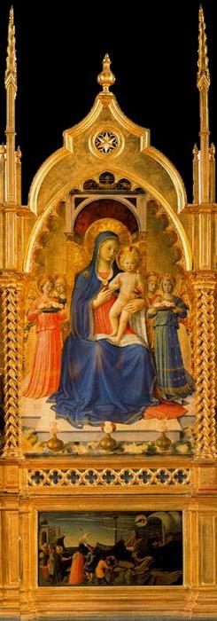 Wikioo.org – La Enciclopedia de las Bellas Artes - Pintura, Obras de arte de Fra Angelico - Tríptico de Perugia