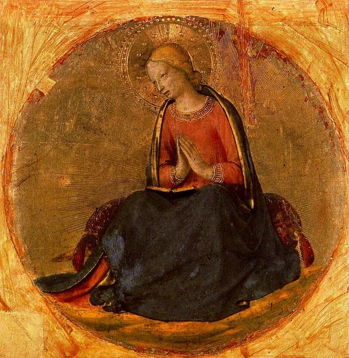 Wikioo.org – La Enciclopedia de las Bellas Artes - Pintura, Obras de arte de Fra Angelico - Virgen delaware la Anunciación