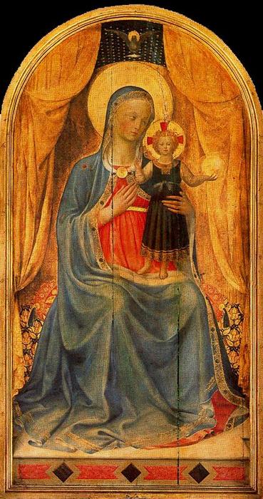 Wikioo.org - The Encyclopedia of Fine Arts - Painting, Artwork by Fra Angelico - Virgin and the Child 1
