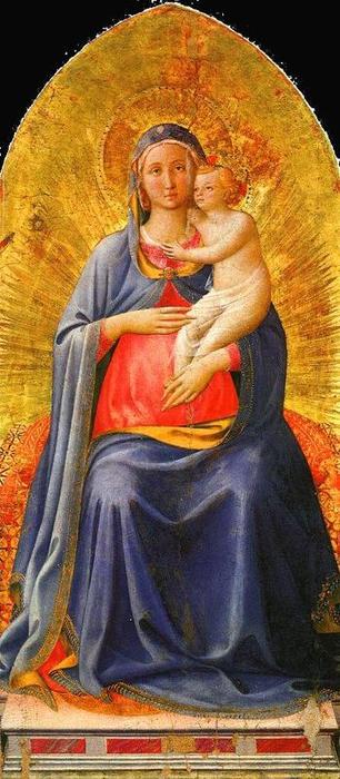 Wikioo.org - The Encyclopedia of Fine Arts - Painting, Artwork by Fra Angelico - Virgin and the Child 3