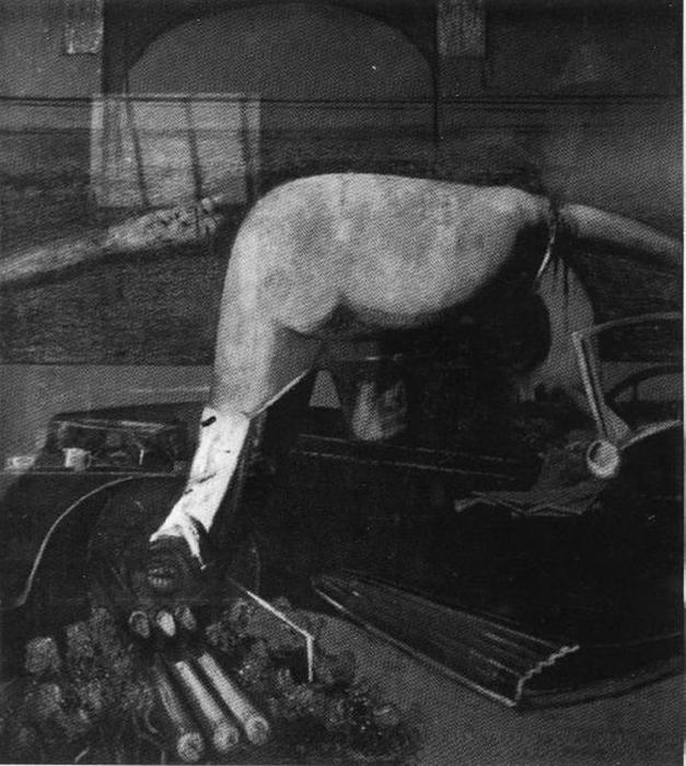 WikiOO.org - אנציקלופדיה לאמנויות יפות - ציור, יצירות אמנות Francis Bacon - Figures getting out of a car