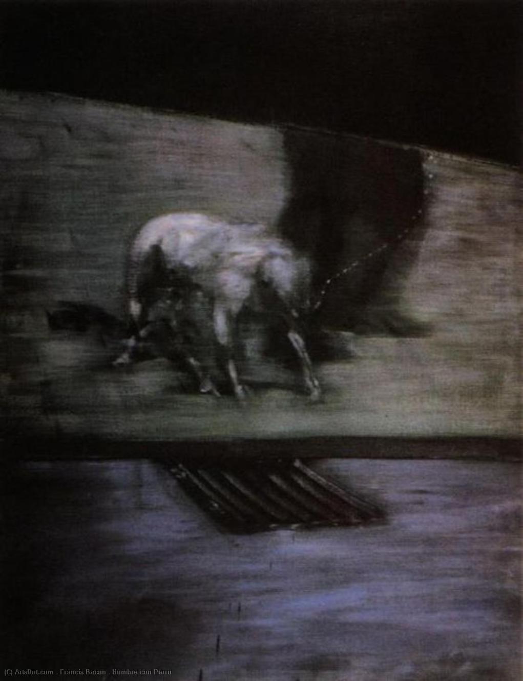 WikiOO.org - Εγκυκλοπαίδεια Καλών Τεχνών - Ζωγραφική, έργα τέχνης Francis Bacon - Hombre con Perro