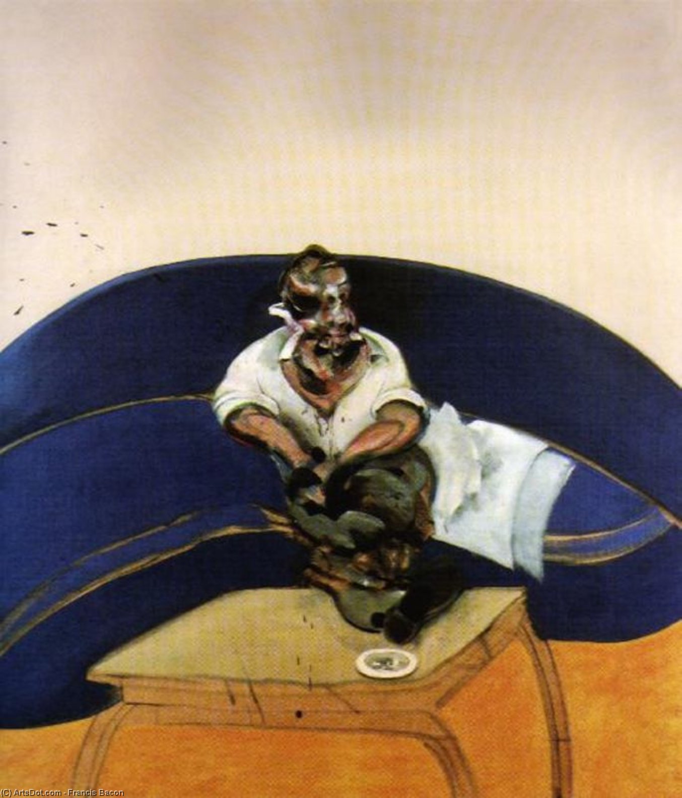 Wikioo.org - สารานุกรมวิจิตรศิลป์ - จิตรกรรม Francis Bacon - Study for a Self-Portrait