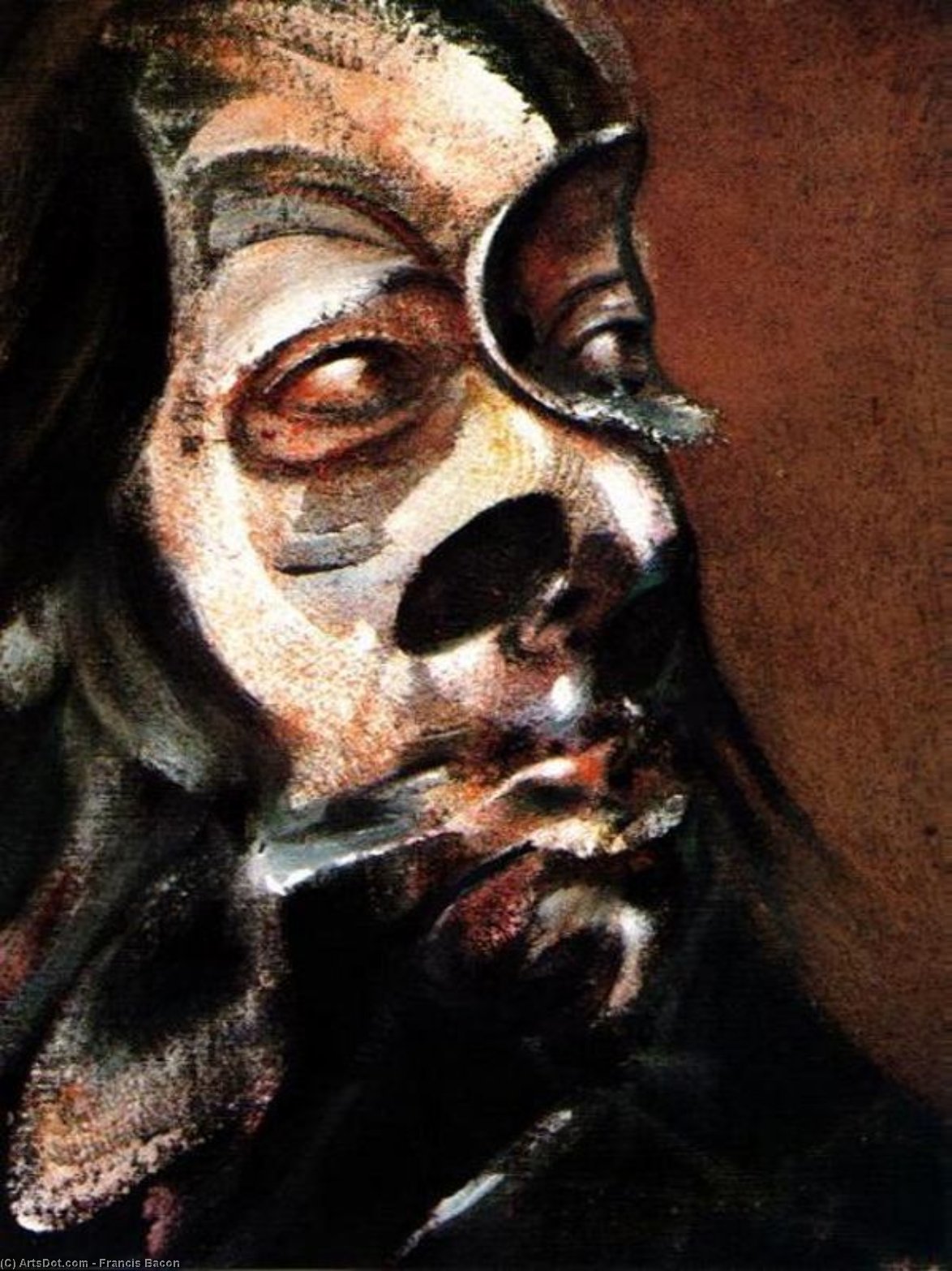 Wikioo.org - The Encyclopedia of Fine Arts - Painting, Artwork by Francis Bacon - Study for Portrait of Isabel Rawsthorne 2
