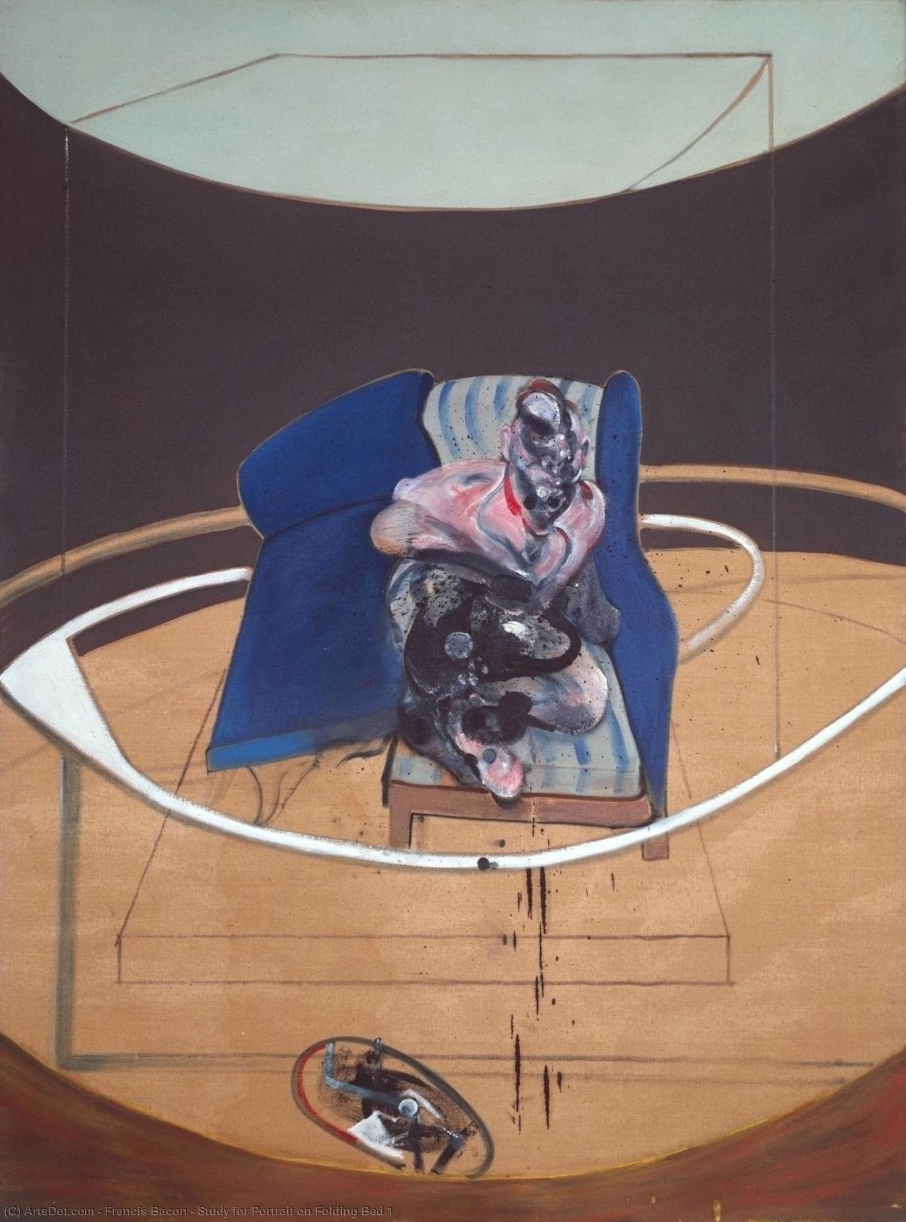 Wikioo.org - The Encyclopedia of Fine Arts - Painting, Artwork by Francis Bacon - Study for Portrait on Folding Bed 1