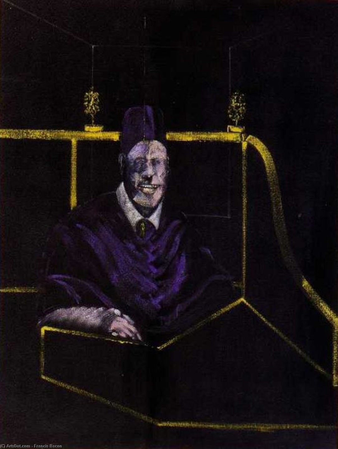 Wikioo.org - The Encyclopedia of Fine Arts - Painting, Artwork by Francis Bacon - Study for Portrait V