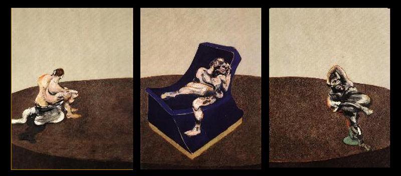 Wikioo.org - The Encyclopedia of Fine Arts - Painting, Artwork by Francis Bacon - Three figures in a room
