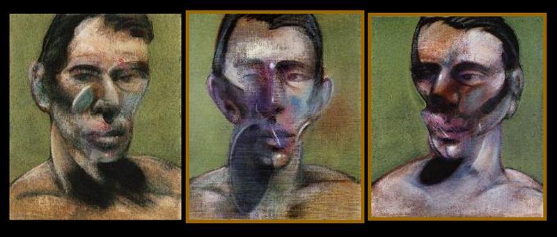 Wikioo.org - The Encyclopedia of Fine Arts - Painting, Artwork by Francis Bacon - Three Studies for a Portrait of Peter Beard