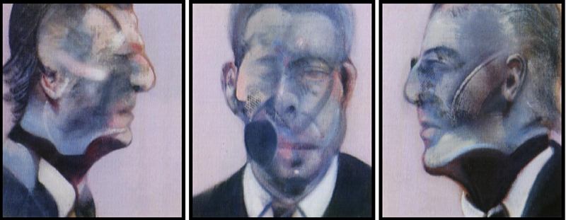 Wikoo.org - موسوعة الفنون الجميلة - اللوحة، العمل الفني Francis Bacon - Three Studies for a Portrait