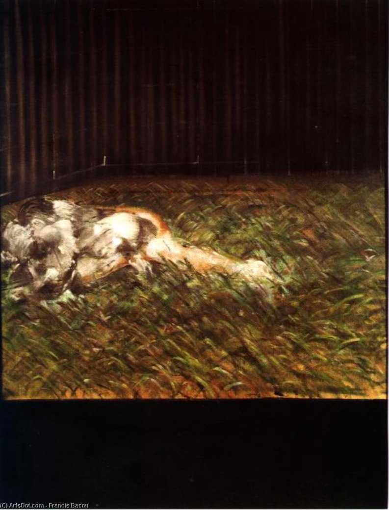 WikiOO.org - Encyclopedia of Fine Arts - Målning, konstverk Francis Bacon - Two Figures in the Grass 1