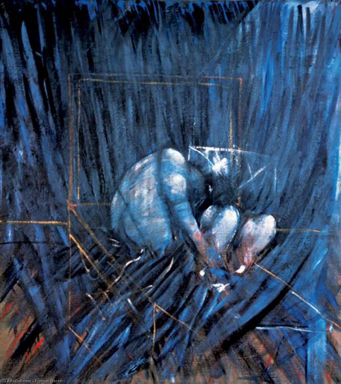 Wikoo.org - موسوعة الفنون الجميلة - اللوحة، العمل الفني Francis Bacon - Two Figures in the Grass