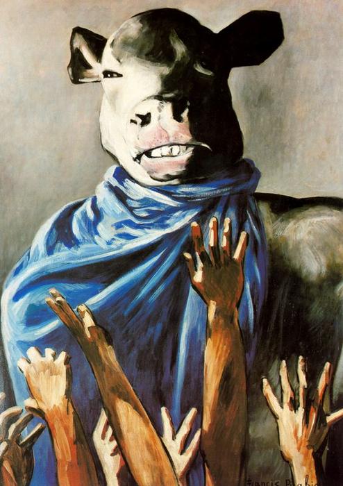 WikiOO.org - Enciclopédia das Belas Artes - Pintura, Arte por Francis Picabia - Adoración del becerro