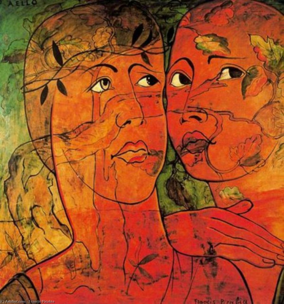 Wikioo.org - The Encyclopedia of Fine Arts - Painting, Artwork by Francis Picabia - Aello