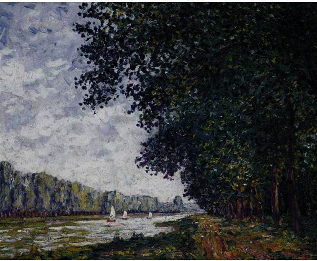 Wikioo.org - The Encyclopedia of Fine Arts - Painting, Artwork by Francis Picabia - Bords De L'orne A Benouville