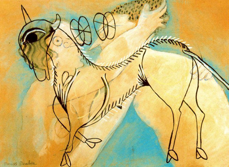 WikiOO.org - Енциклопедия за изящни изкуства - Живопис, Произведения на изкуството Francis Picabia - Cordero Místico y beso