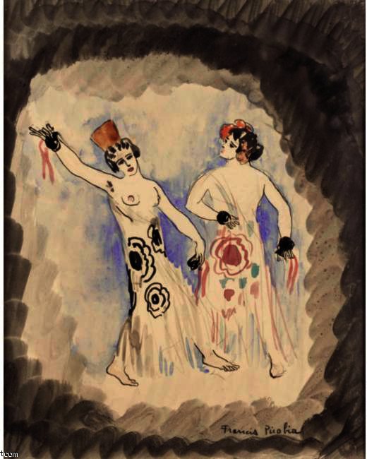 Wikioo.org - The Encyclopedia of Fine Arts - Painting, Artwork by Francis Picabia - Deux Danseuses Espagnoles