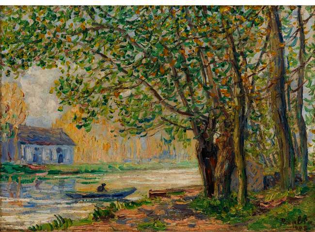 WikiOO.org - Encyclopedia of Fine Arts - Maleri, Artwork Francis Picabia - Effets De Soleil Au Bord Du Loing