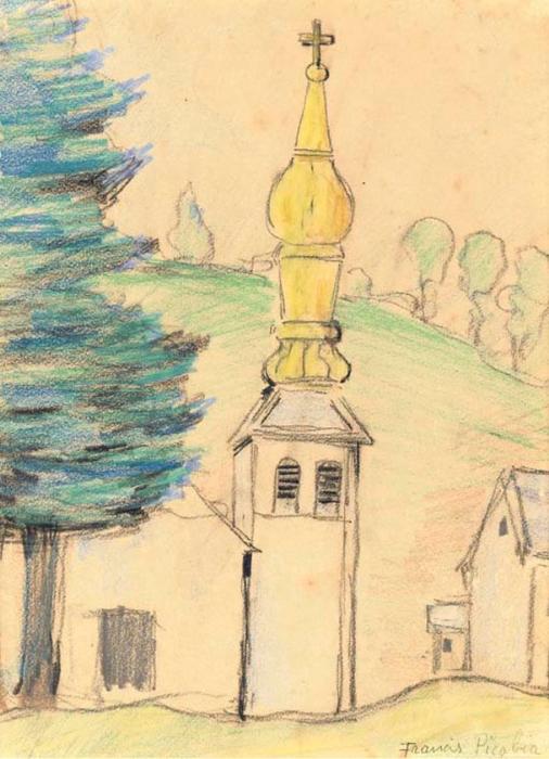 Wikioo.org - Encyklopedia Sztuk Pięknych - Malarstwo, Grafika Francis Picabia - Eglise