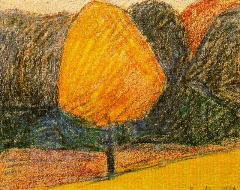 WikiOO.org - Encyclopedia of Fine Arts - Schilderen, Artwork Francis Picabia - El árbol amarillo