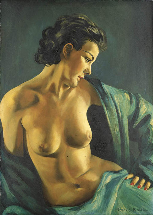 Wikioo.org - The Encyclopedia of Fine Arts - Painting, Artwork by Francis Picabia - Femme au châle vert