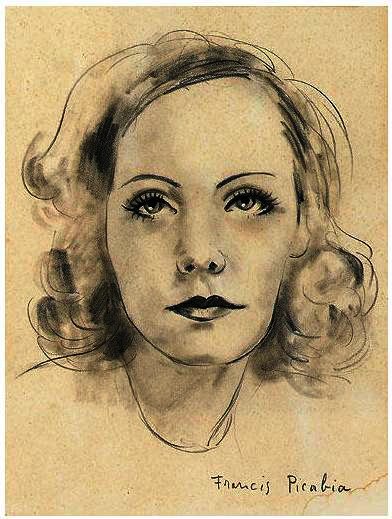 Wikioo.org - The Encyclopedia of Fine Arts - Painting, Artwork by Francis Picabia - Greta Garbo
