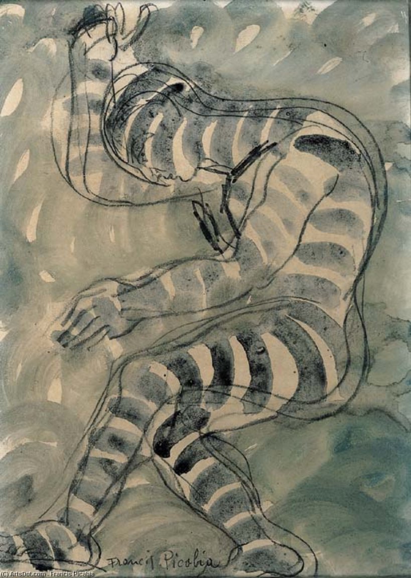 Wikioo.org - สารานุกรมวิจิตรศิลป์ - จิตรกรรม Francis Picabia - Homme dansant