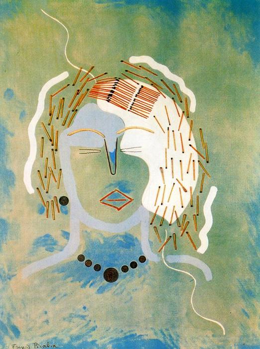 WikiOO.org - Encyclopedia of Fine Arts - Maleri, Artwork Francis Picabia - La mujer de las cerillas II