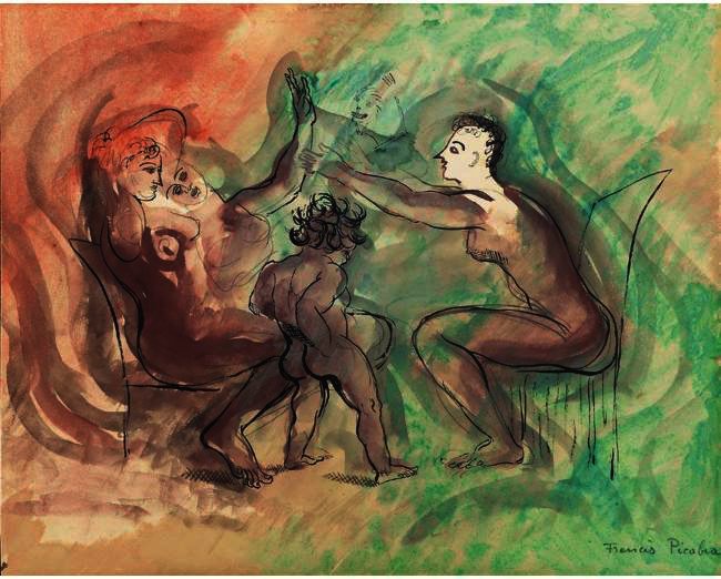 WikiOO.org - Εγκυκλοπαίδεια Καλών Τεχνών - Ζωγραφική, έργα τέχνης Francis Picabia - Les Feux De Bengale