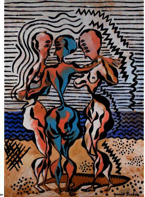 Wikioo.org - The Encyclopedia of Fine Arts - Painting, Artwork by Francis Picabia - Les Trois Grâces