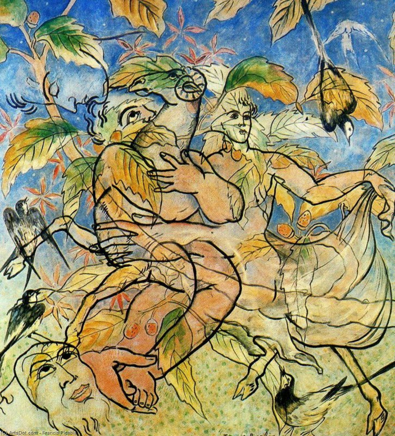 WikiOO.org - Encyclopedia of Fine Arts - Maleri, Artwork Francis Picabia - Luscunia