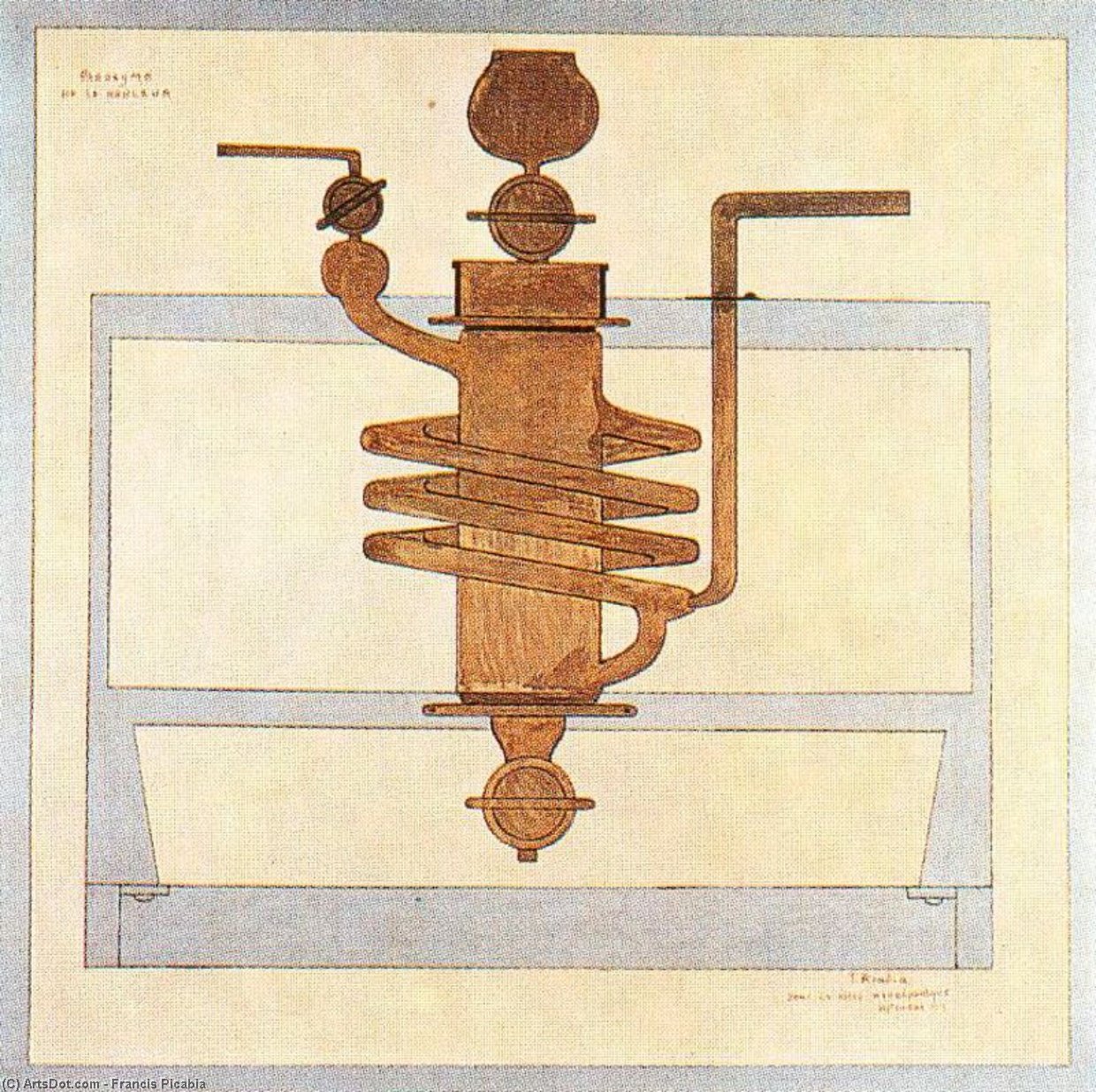 WikiOO.org - Εγκυκλοπαίδεια Καλών Τεχνών - Ζωγραφική, έργα τέχνης Francis Picabia - Paroxismo del dolor