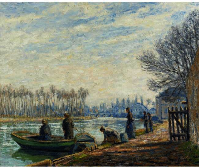 WikiOO.org - Encyclopedia of Fine Arts - Schilderen, Artwork Francis Picabia - Pecheurs À Moret-Sur-Loing
