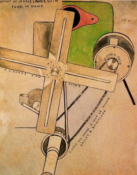 Wikioo.org - สารานุกรมวิจิตรศิลป์ - จิตรกรรม Francis Picabia - Portrait of Maríe Laurencin