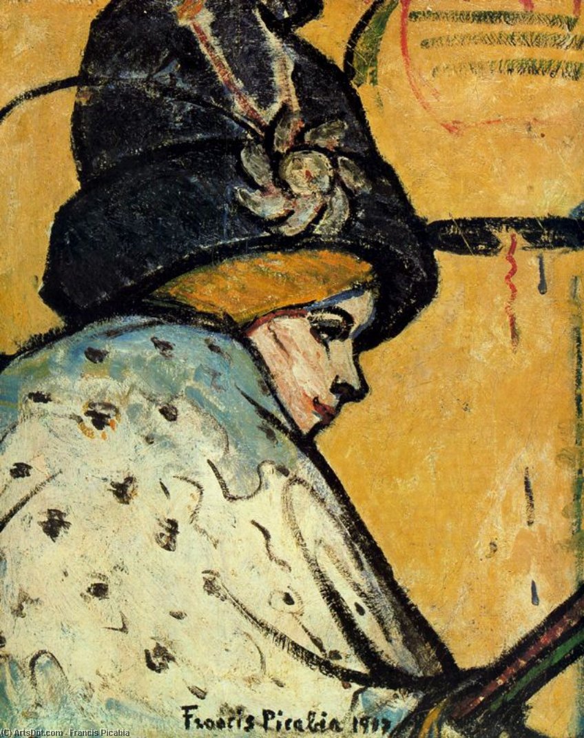 Wikioo.org - สารานุกรมวิจิตรศิลป์ - จิตรกรรม Francis Picabia - Portrait of Mistinguett