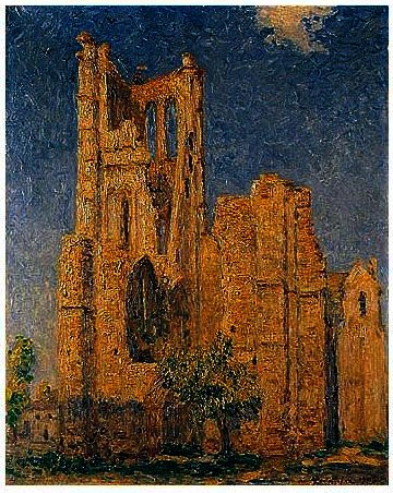 WikiOO.org - Енциклопедия за изящни изкуства - Живопис, Произведения на изкуството Francis Picabia - Ruines, effet de soir