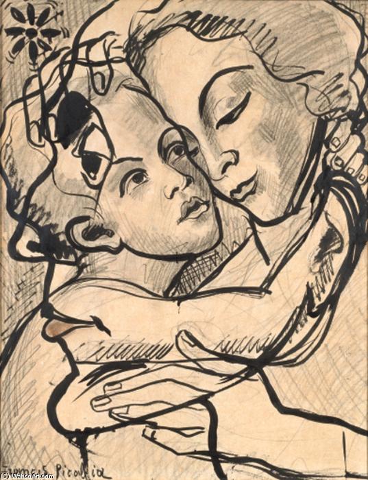 WikiOO.org - Encyclopedia of Fine Arts - Schilderen, Artwork Francis Picabia - Transparence (Maternité)