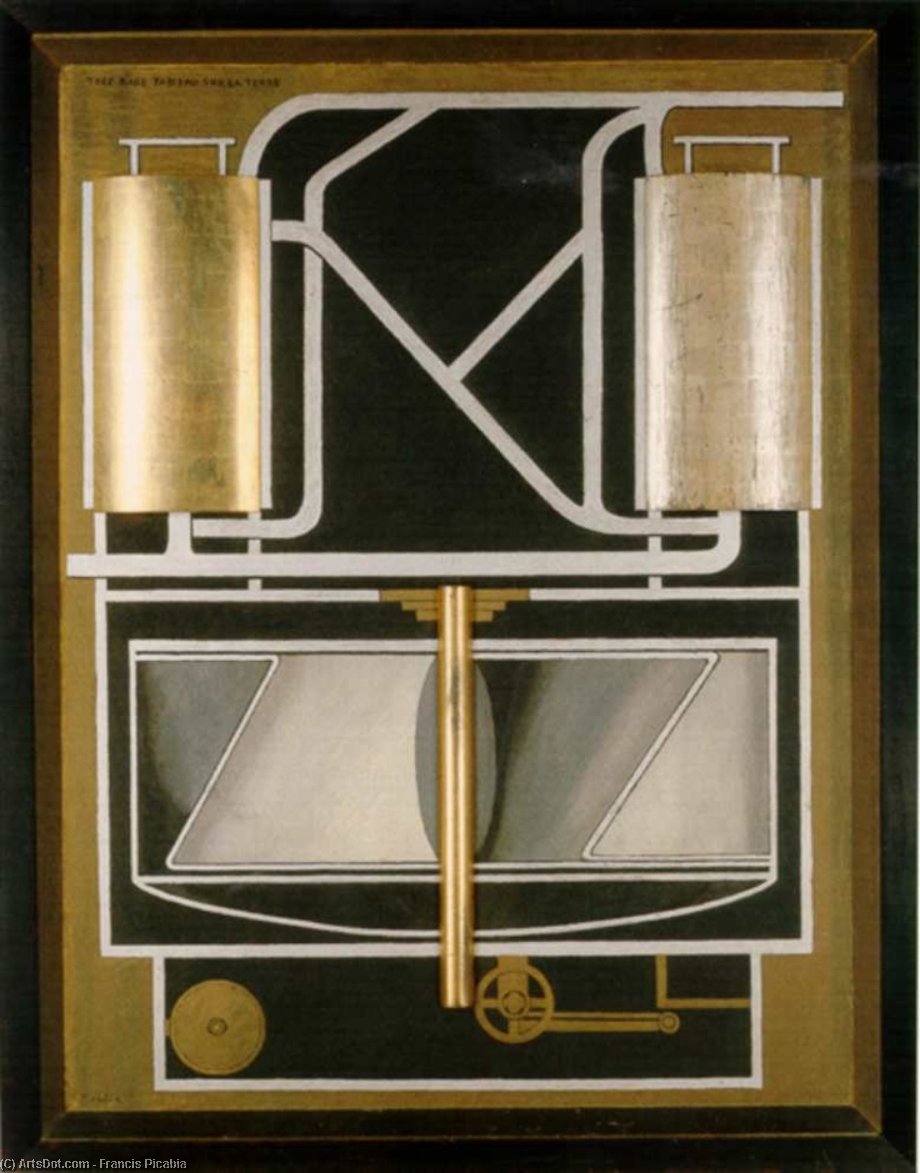 Wikioo.org - สารานุกรมวิจิตรศิลป์ - จิตรกรรม Francis Picabia - Trer rare tableau sur la terre