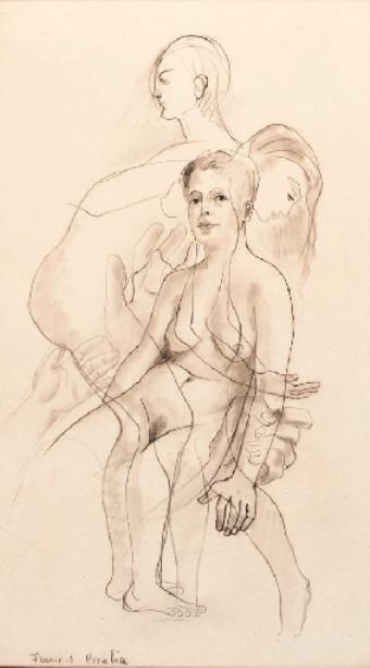 WikiOO.org - Encyclopedia of Fine Arts - Maleri, Artwork Francis Picabia - Trois femmes nues