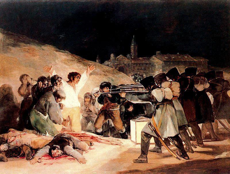 WikiOO.org - Encyclopedia of Fine Arts - Festés, Grafika Francisco De Goya - 3rd May 1808 in Madrid
