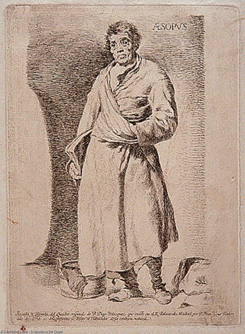 WikiOO.org - Güzel Sanatlar Ansiklopedisi - Resim, Resimler Francisco De Goya - Aesopus