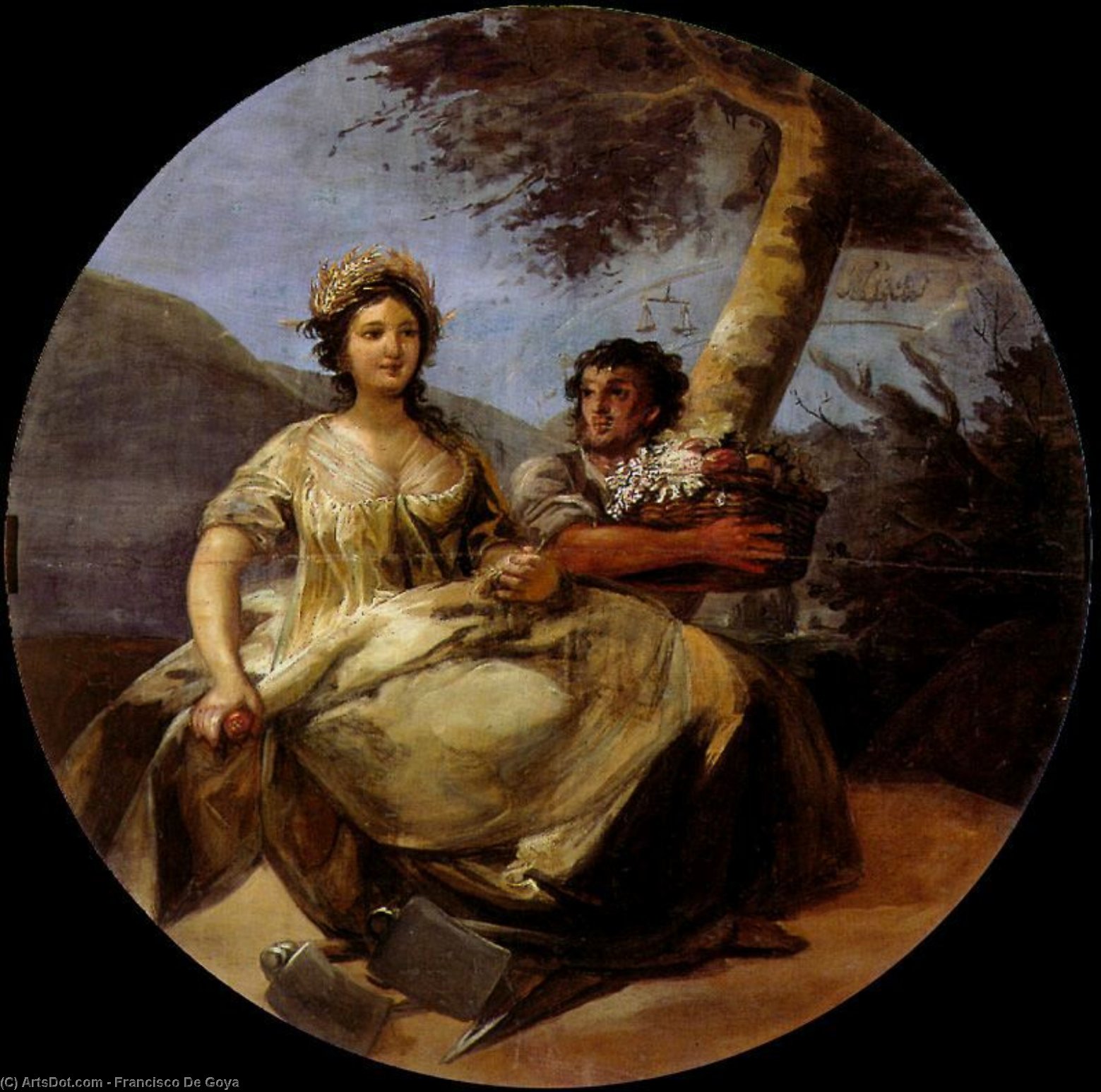 Wikioo.org - The Encyclopedia of Fine Arts - Painting, Artwork by Francisco De Goya - Agriculture