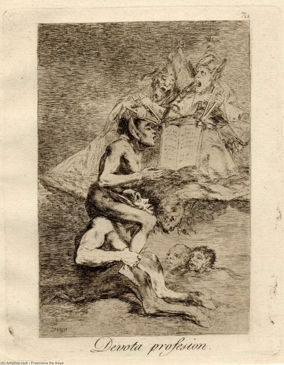Wikioo.org - The Encyclopedia of Fine Arts - Painting, Artwork by Francisco De Goya - Allá vá eso