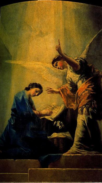WikiOO.org - Enciklopedija dailės - Tapyba, meno kuriniai Francisco De Goya - Annunciation