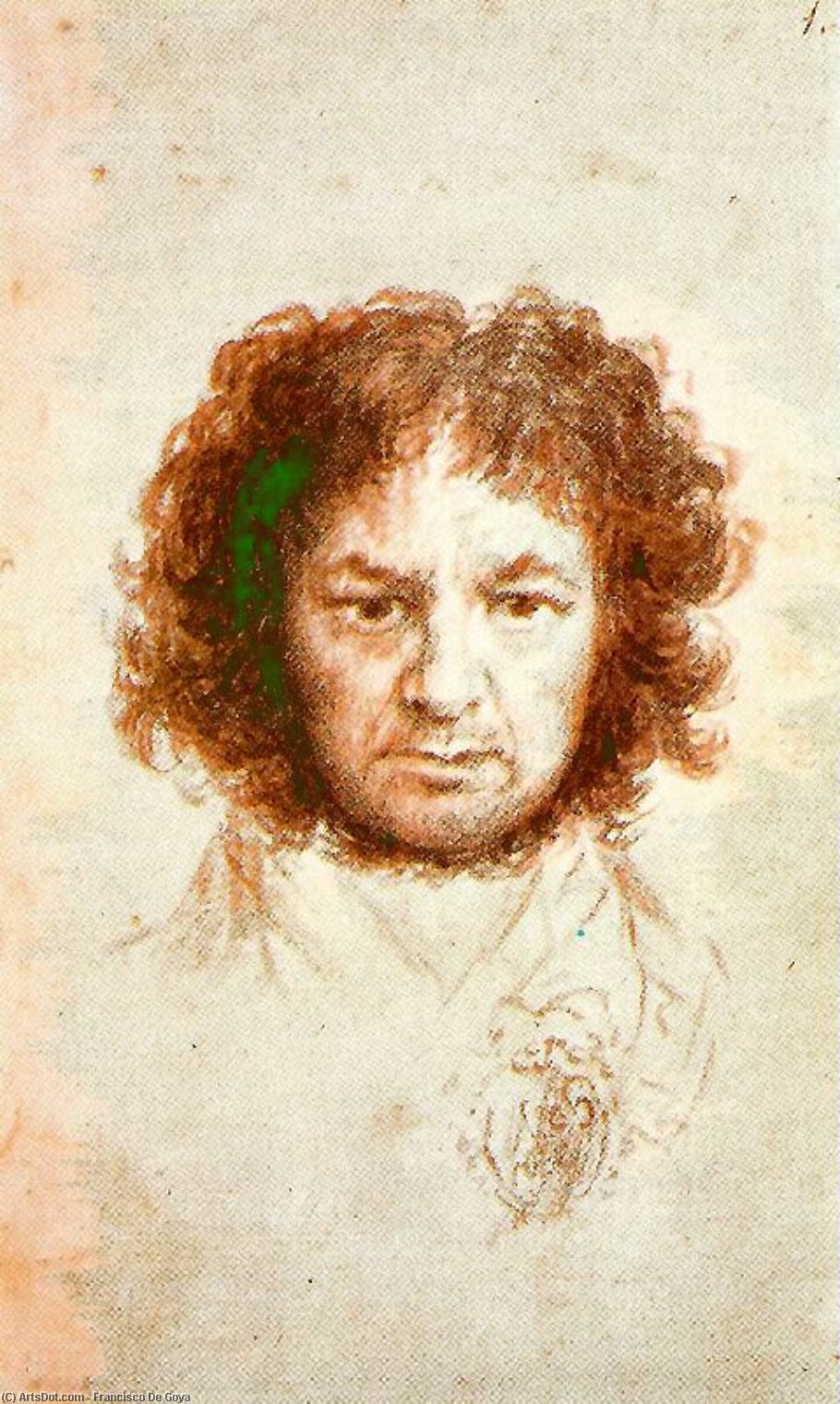 Wikioo.org - The Encyclopedia of Fine Arts - Painting, Artwork by Francisco De Goya - Autoportrait