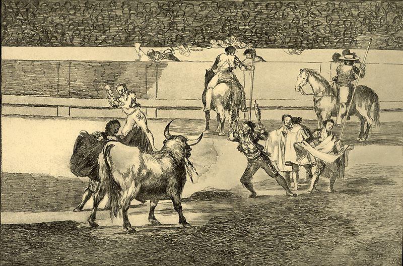 WikiOO.org - 百科事典 - 絵画、アートワーク Francisco De Goya - Banderillas デ フエゴ