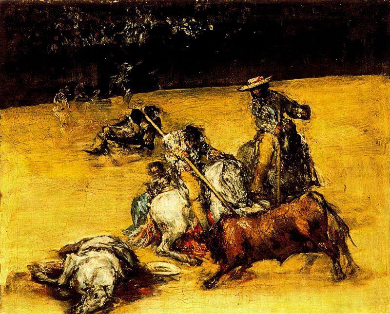 WikiOO.org - Enciklopedija likovnih umjetnosti - Slikarstvo, umjetnička djela Francisco De Goya - Bullfight 1