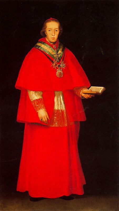 Wikioo.org - สารานุกรมวิจิตรศิลป์ - จิตรกรรม Francisco De Goya - Cardinal Luis María of Borbón